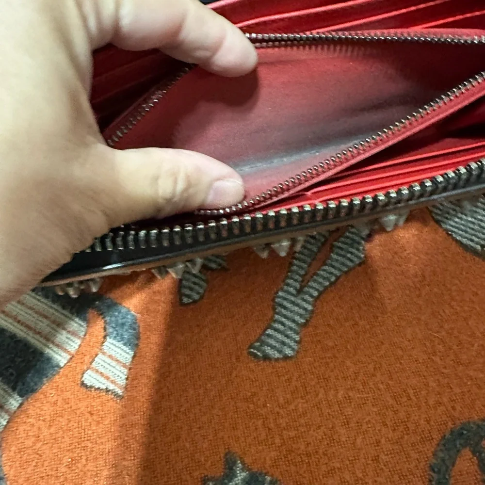 Christian Louboutin Brown Studded Wallet - Picture 6 of 7